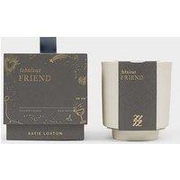 Katie Loxton Ceramic Sentiment Candle , Fabulous Friend , 8.5Cm X 7.5Cm X 5.1Cm