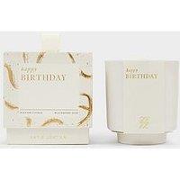 Katie Loxton Ceramic Sentiment Candle , Happy Birthday , 8.5Cm X 7.5Cm X 5.1Cm