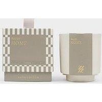 Katie Loxton Ceramic Sentiment Candle , Happy Home , 8.5Cm X 7.5Cm X 5.1Cm