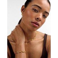 Katie Loxton Chunky Oval Link Plated Bracelet - Gold