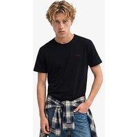 Superdry Essential Serif Logo Embroidered T-Shirt - Black