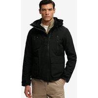 Superdry Hooded Ultimate Embroidered Windbreaker Jacket - Black