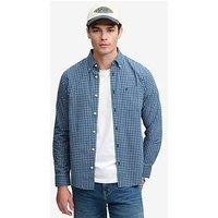 Superdry Preppy Poplin Long Sleeve Shirt - Blue