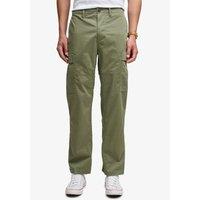 Superdry Mens Regular Tapered Zip-Off Cargo Trousers - Dark Green