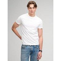 Superdry Essential Serif Logo Embroidered T-Shirt - White