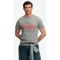 Superdry Vintage Logo Heritage Relaxed T-Shirt - Grey