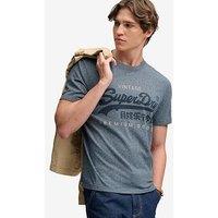 Superdry Vintage Logo Heritage Relaxed T-Shirt - Blue