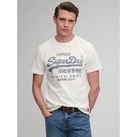 Superdry Vintage Logo Classic T-Shirt - Cream