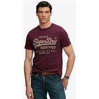 Superdry Classic Vintage Logo Heritage T-Shirt - Red