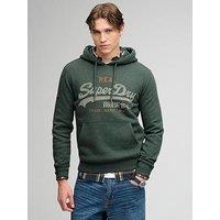 Superdry Vintage Logo Heritage Relaxed Hoodie - Green