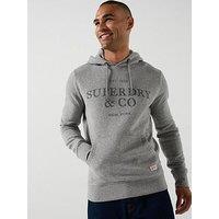 Superdry 1954 Company Relaxed Hoodie - Grey