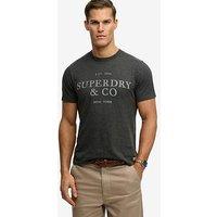Superdry 1954 Company Relaxed T-Shirt - Light Charcoal Marl