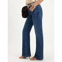River Island Back Split Seam Bootcut Jeans - Blue