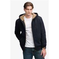 Superdry Mens Borg Lined Full Zip Hoodie - Navy