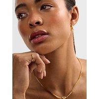 Katie Loxton Harlequin Quilted Engraved Ring - Gold
