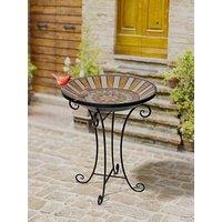 Panacea Rustic Italia Mosaic Tile Bird Bath