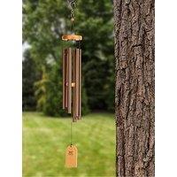 Panacea 69Cm Wood & Aluminium Wind Chime- Bronze