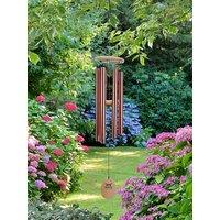 Panacea 91Cm Wood & Aluminum Wind Chime- Bronze