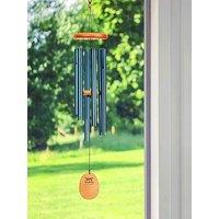 Panacea 91Cm Wood & Aluminum Wind Chime- Blue