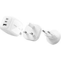 Belkin 70W Triple Port Mains Charger With Uk, Eu And Us Travel Tips
