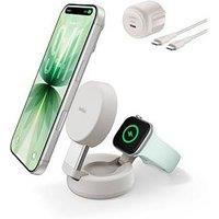Belkin 25W Qi2 2 In 1 Folding Charger With Apple Watch Charger, Sand