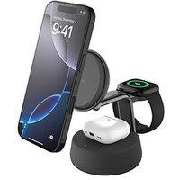 Belkin 25W Qi2 3 In 1 Folding Charger With Apple Watch Charger, Charcoal