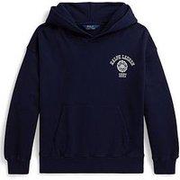 Polo Ralph Lauren Graphic Cotton Terry Hoodie - Refined Navy