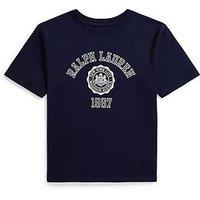 Polo Ralph Lauren Girls Logo Short Sleeve T-Shirt - Navy