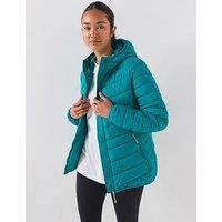 Craghoppers Womens Lightweight Hooded Packable Jacket - Empress Teal