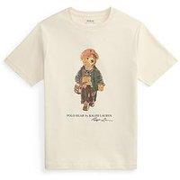 Polo Ralph Lauren Boys Bear Short Sleeve T-Shirt - Cream