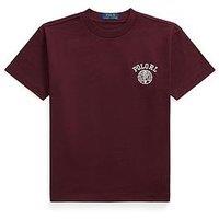 Polo Ralph Lauren Boys Heavy Weight Short Sleeve T-Shirt - Dark Red