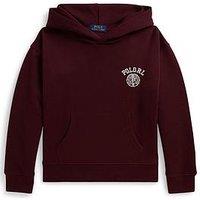 Polo Ralph Lauren Boys Logo Hoodie - Dark Red