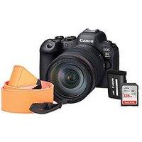 Canon Eos R6 Mark Ii Camera Kit Inc Rf 24-105 F4L Is Usm Lens, Additional Lp-Ep6 Battery, 128Gb Sd Card & Neck Strap