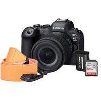 Canon Eos R6 Mark Ii Camera Kit Inc Rf 24-105 F4-7.1 Is Stm Lens, Additional Lp-Ep6 Battery, 128Gb Sd Card & Neck Strap