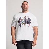 Badrhino Batman Print T-Shirt - White
