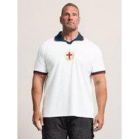 Badrhino England Football Polo Shirt - White