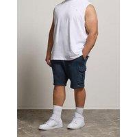 Badrhino Jersey Cargo Shorts - Blue