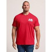 Badrhino Grill & Chill' Placement T-Shirt - Red