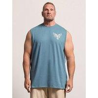 Badrhino Eagle Muscle Vest Extra Long - Blue