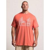 Badrhino Pick Up Truck T-Shirt Extra Long - Orange