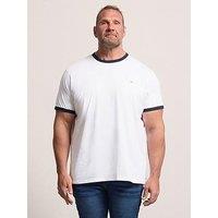 Badrhino Ringer T-Shirt - White