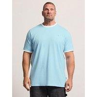 Badrhino Ringer T-Shirt Extra Long - Blue