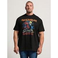 Badrhino Iron Maiden Run To Hills T-Shirt (Extra Long) - Black