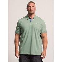 Badrhino Contrast Polo Shirt - Green