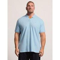 Badrhino Contrast Polo Shirt - Blue