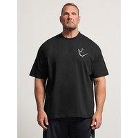 Badrhino Ironrhino Overprint T-Shirt - Black