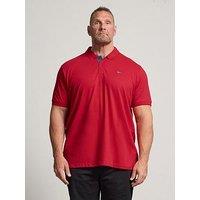 Badrhino Contrast Polo Shirt - Red