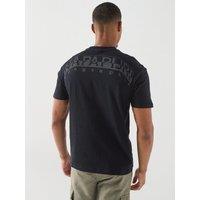Napapijri Mens S-Yourte Short Sleeve T Shirt - Blacke