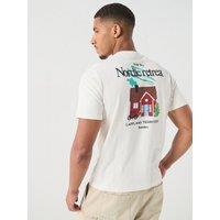 Napapijri Mens Sweden Short Sleeve T Shirt - Cream