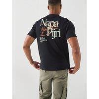 Napapijri Mens Yose Navy T-Shirt - Black